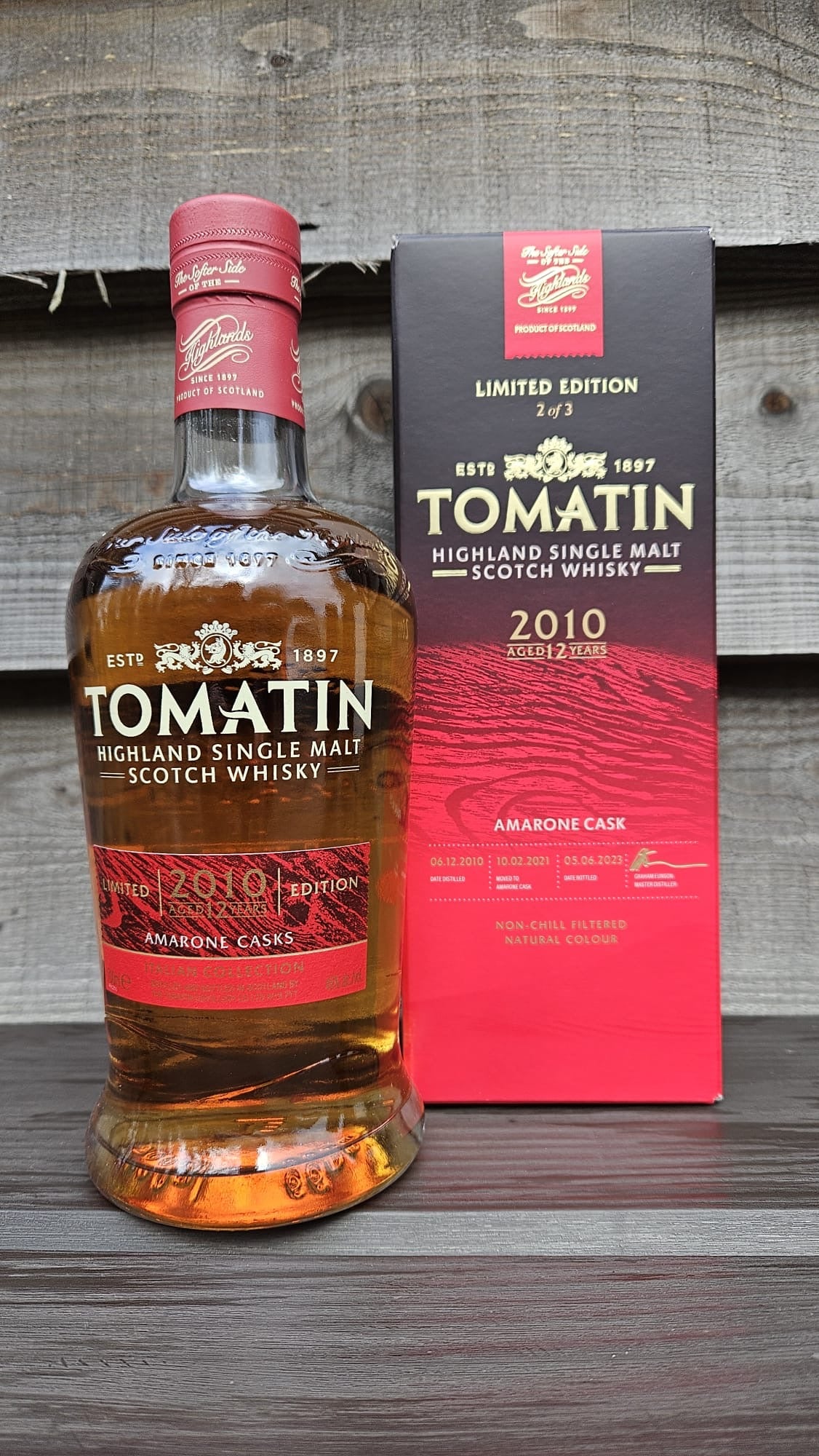 Tomatin The Italian Collection 2010 Aged 12 Years Amarone Cask 70cl 46%