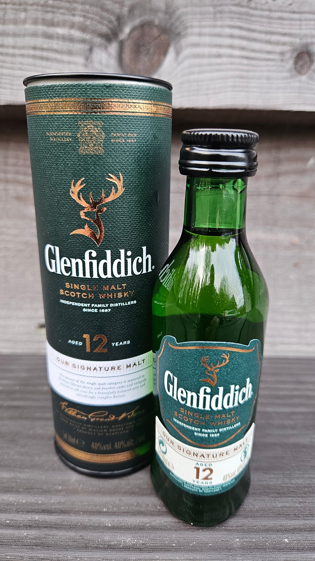Glenfiddich 12 Year Old Tubed 5cl 40%