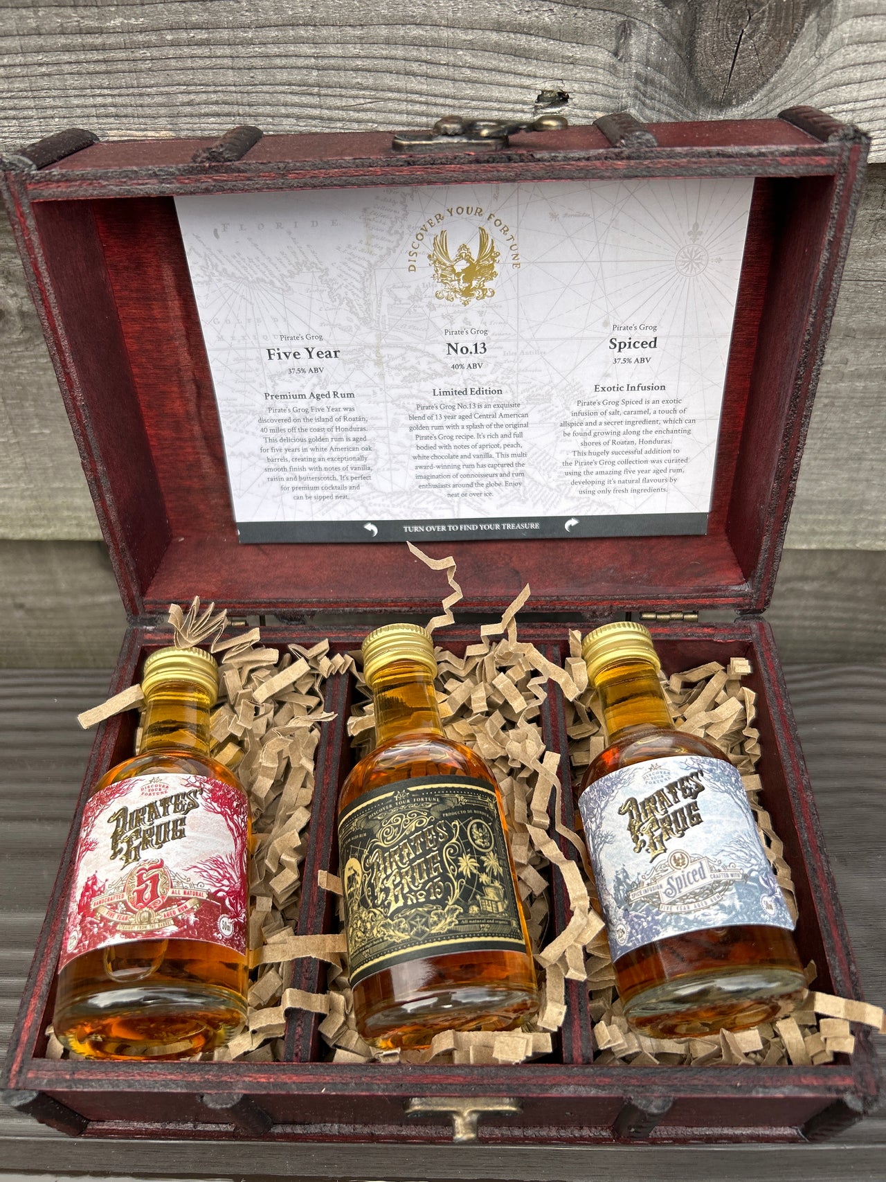 Pirates Grog Miniature Rum Gift Set 3 x 5cl