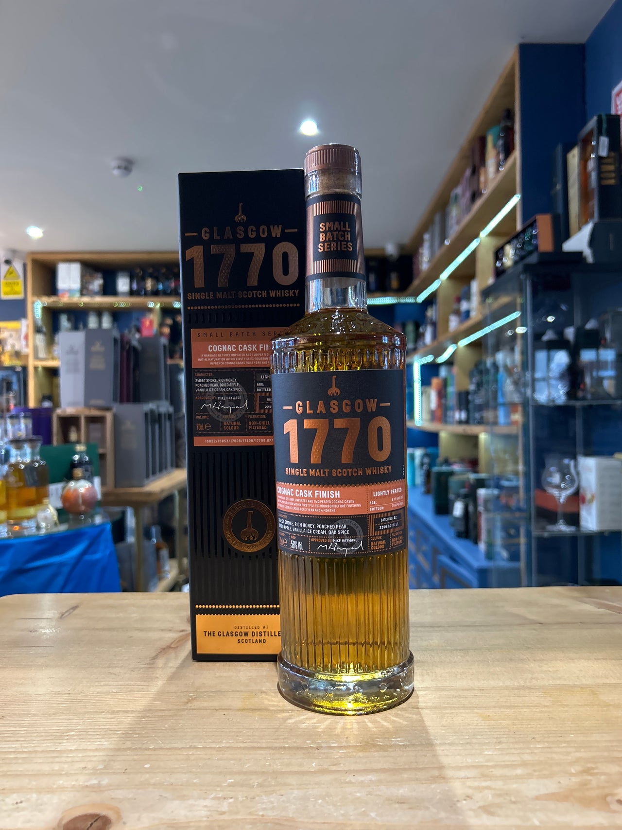 Glasgow 1770 Cognac Cask Finish Lightly Peated 70cl 58%