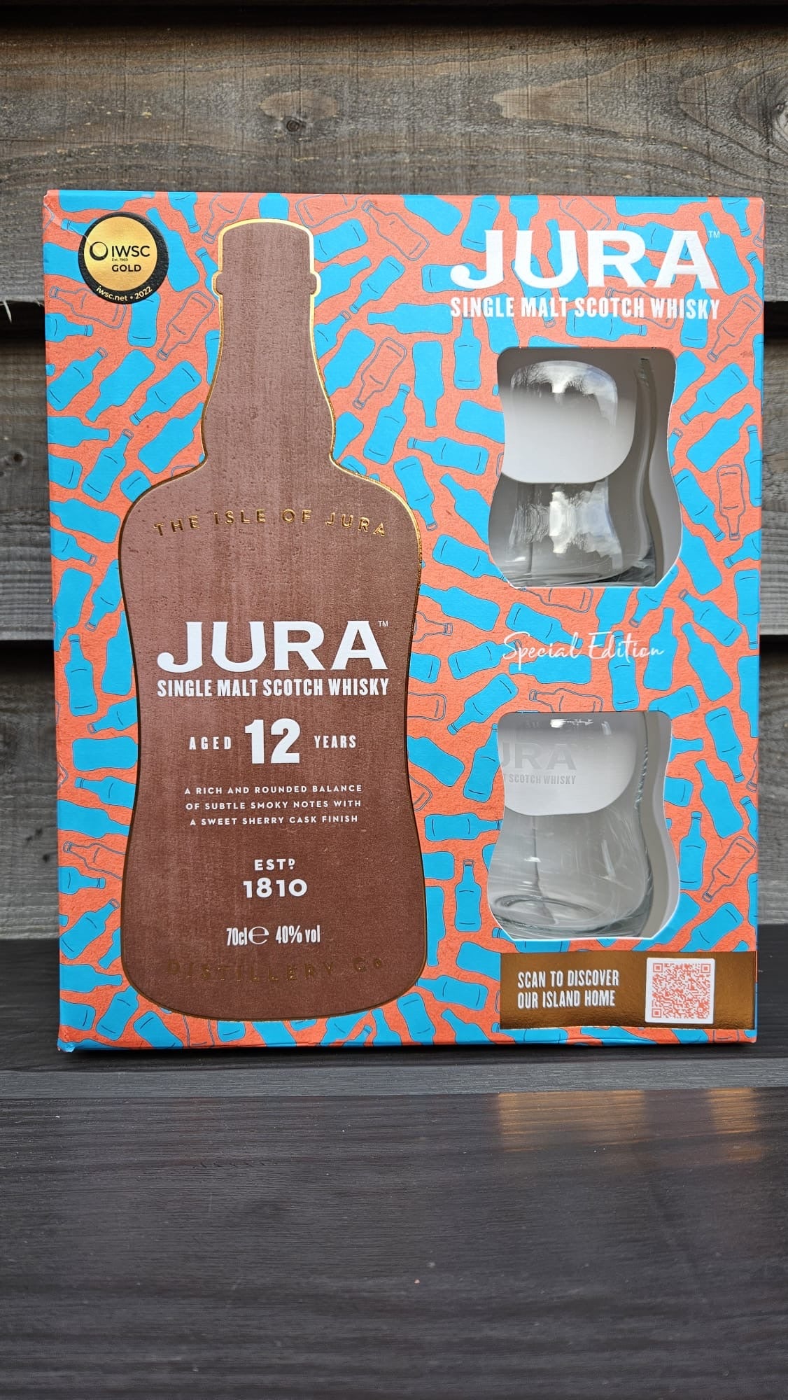 Jura 12 Year Old Special Edition Gift Set with 2 Glasses 70cl 40%