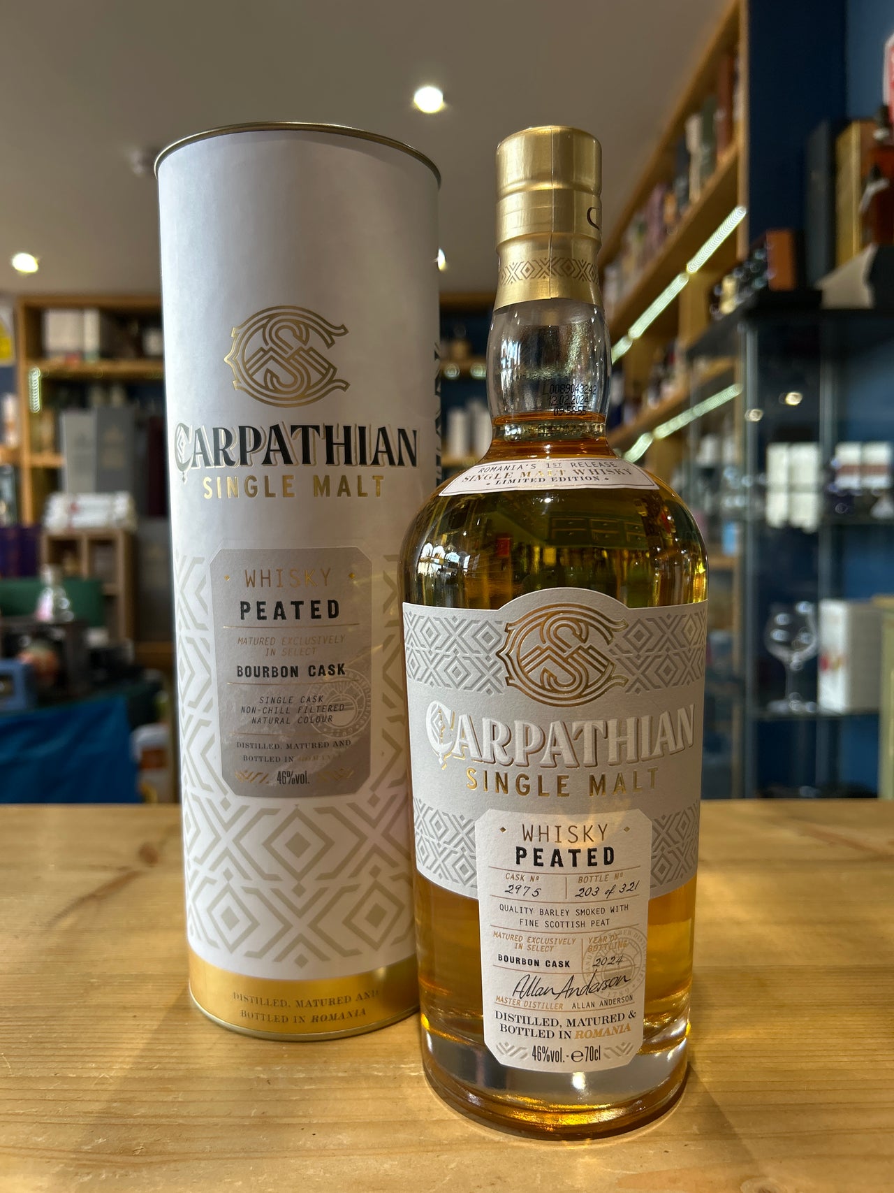 Carpathian Whisky Peated Bourbon Cask 70cl 46%