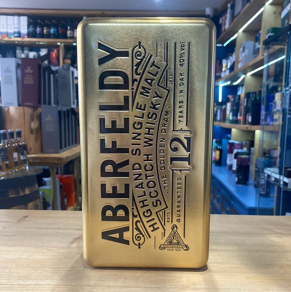 Aberfeldy 12 Year Old in Gold Bar Tin 70cl 40%