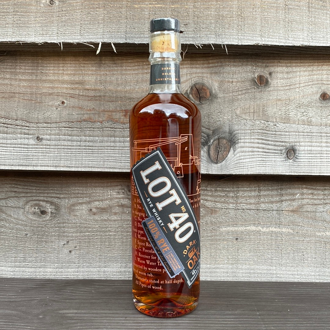 Lot 40 Dark Oak Rye 70cl 48%