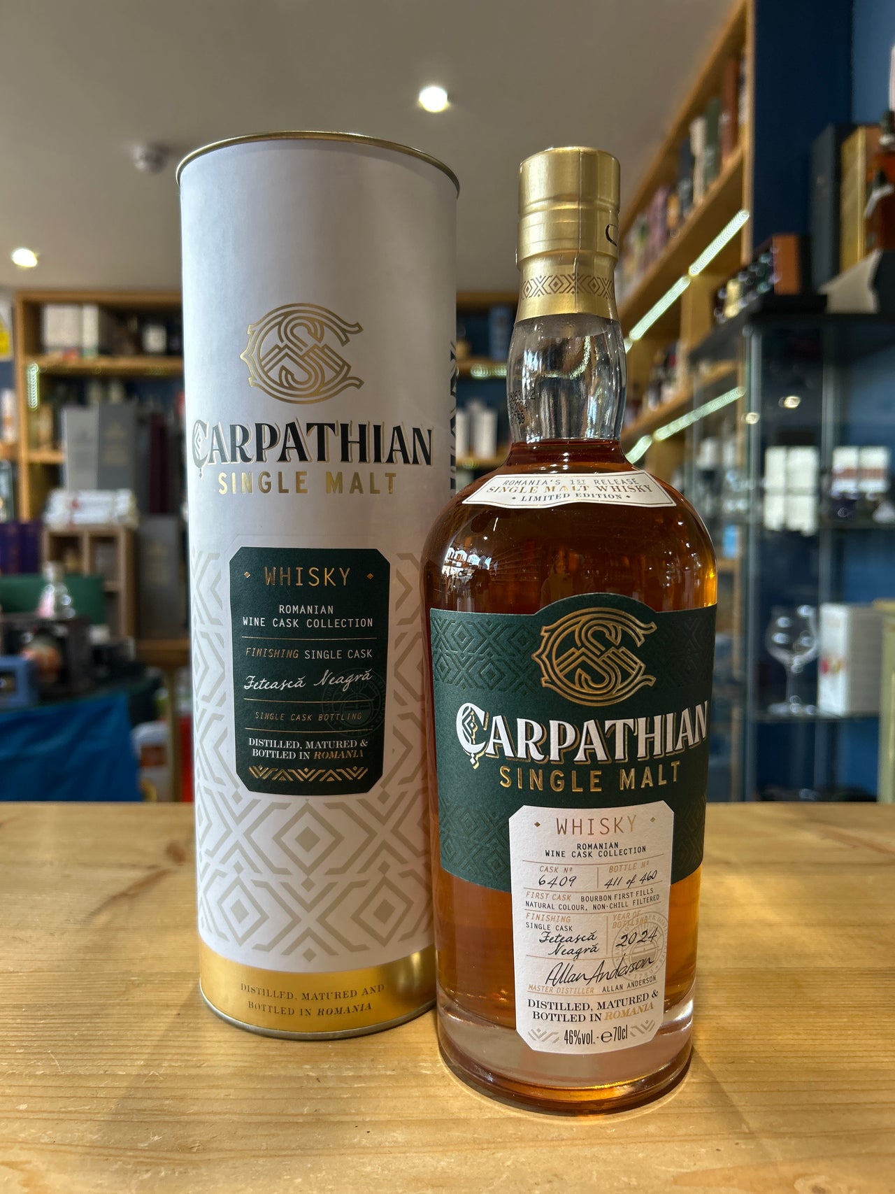 Carpathian Romanian Single Malt Whisky Fetească Neagră Cask 70cl 46%