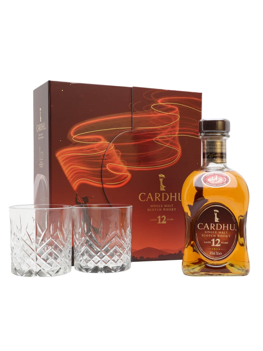 Cardhu 12 Year Old Gift Set with 2 Glasses 70cl 40%
