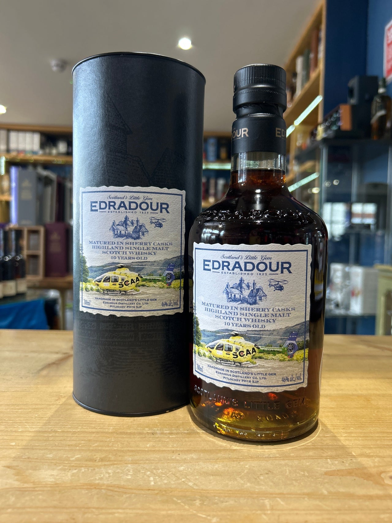 Edradour Aged 10 Years Air Ambulance Charity Bottling 70cl 46%