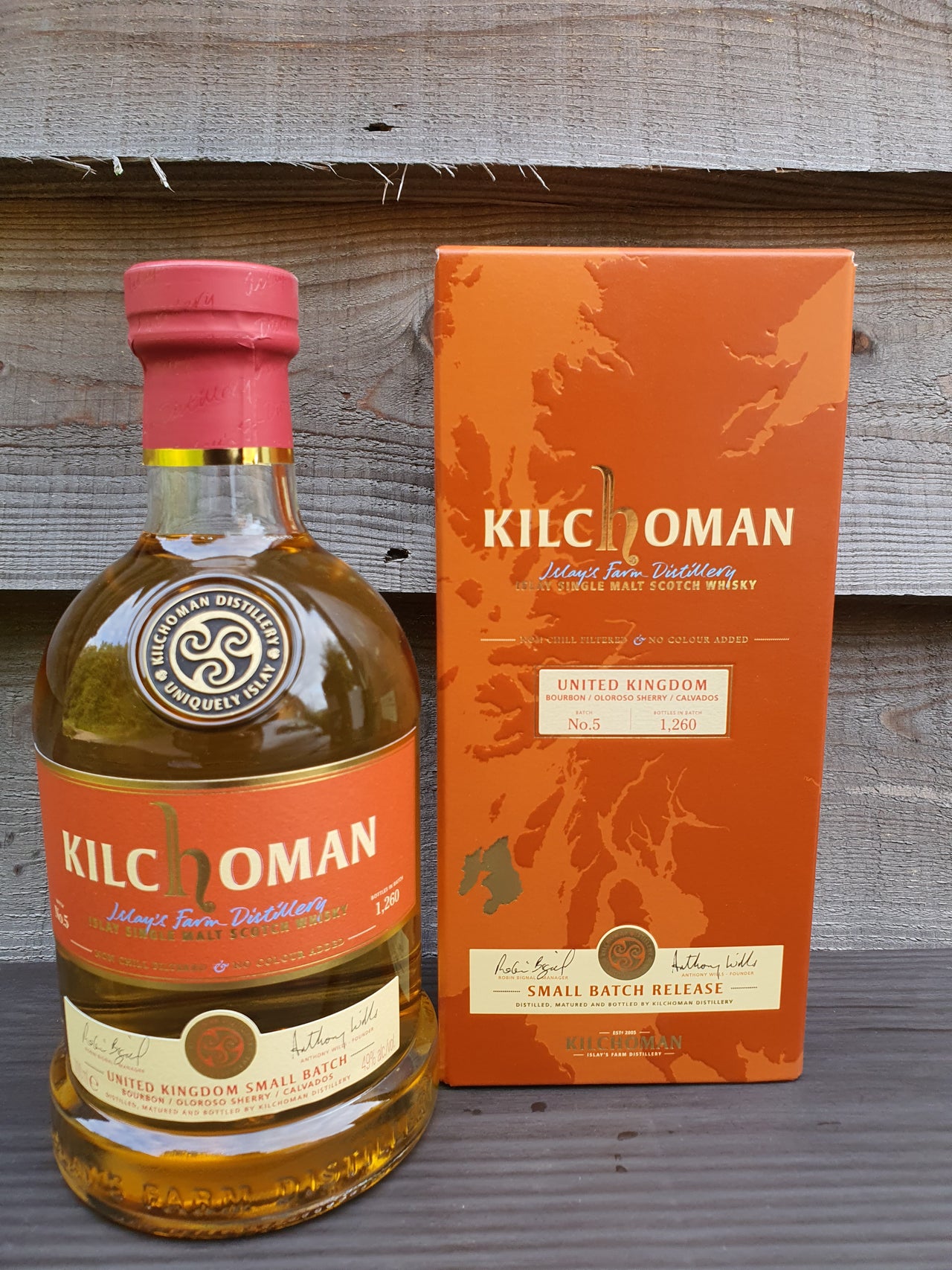 Kilchoman UK Small Batch Release Bourbon Oloroso Calvados Cask Finish - Batch No. 5 70cl 49%