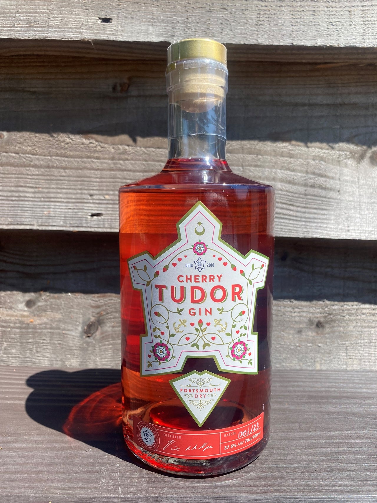 Portsmouth Distillery Cherry Tudor Gin 70cl 37.5%
