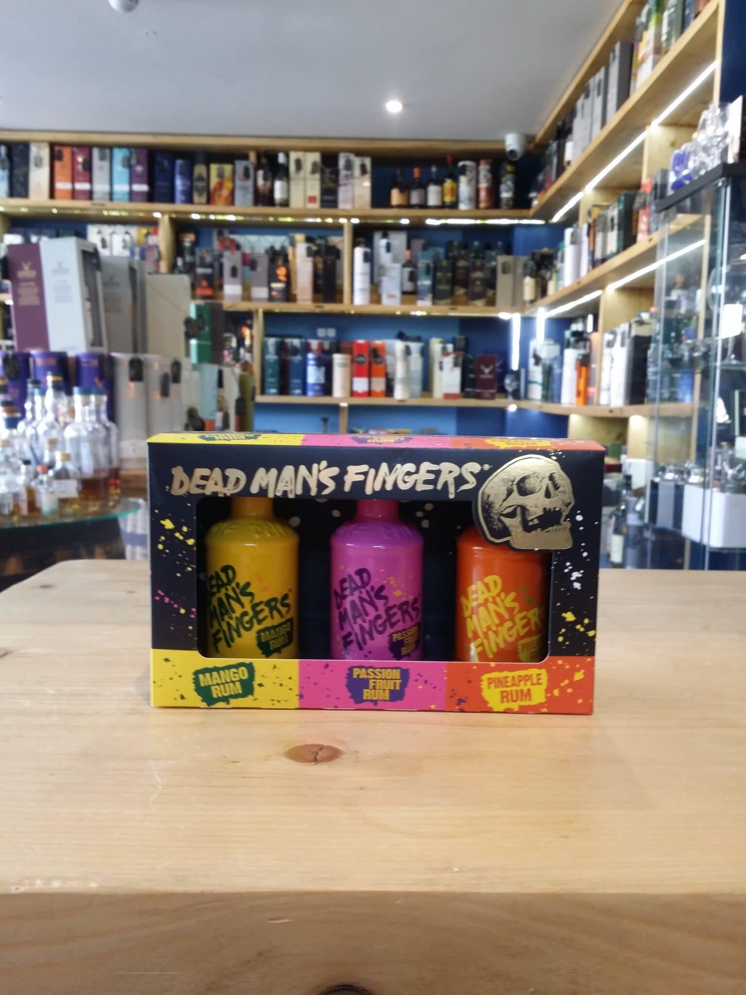 Dead Man's Fingers Rum Gift Set 3 x 5cl Mango/Passion Fruit/Pineapple