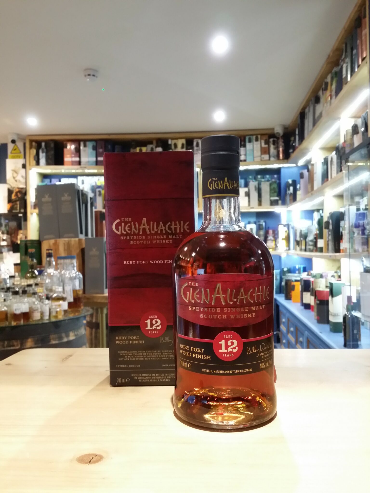 GlenAllachie Aged 12 Years Ruby Port Finish 70cl 48%