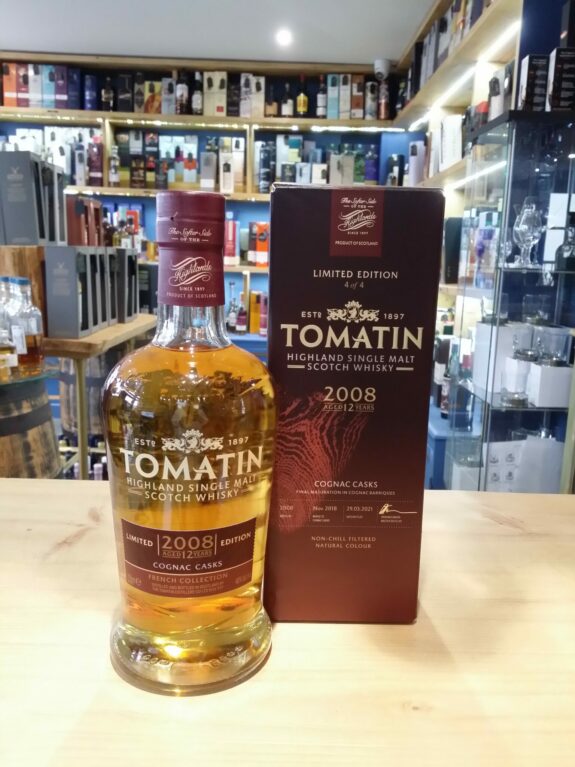 Tomatin Aged 12 Years 2008 Cognac Casks 70cl 46%