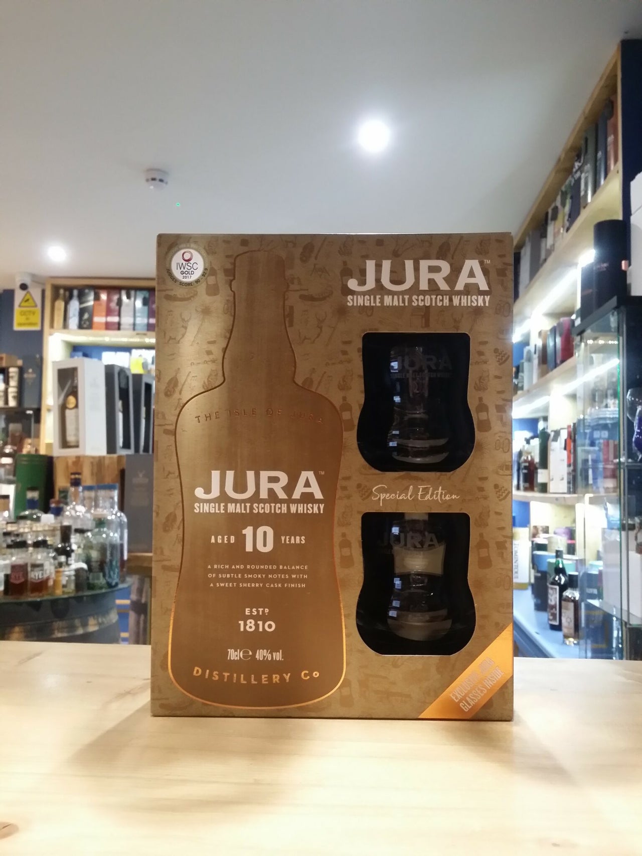 Jura 10 year old with 2 glasses gift pack 70cl 40%