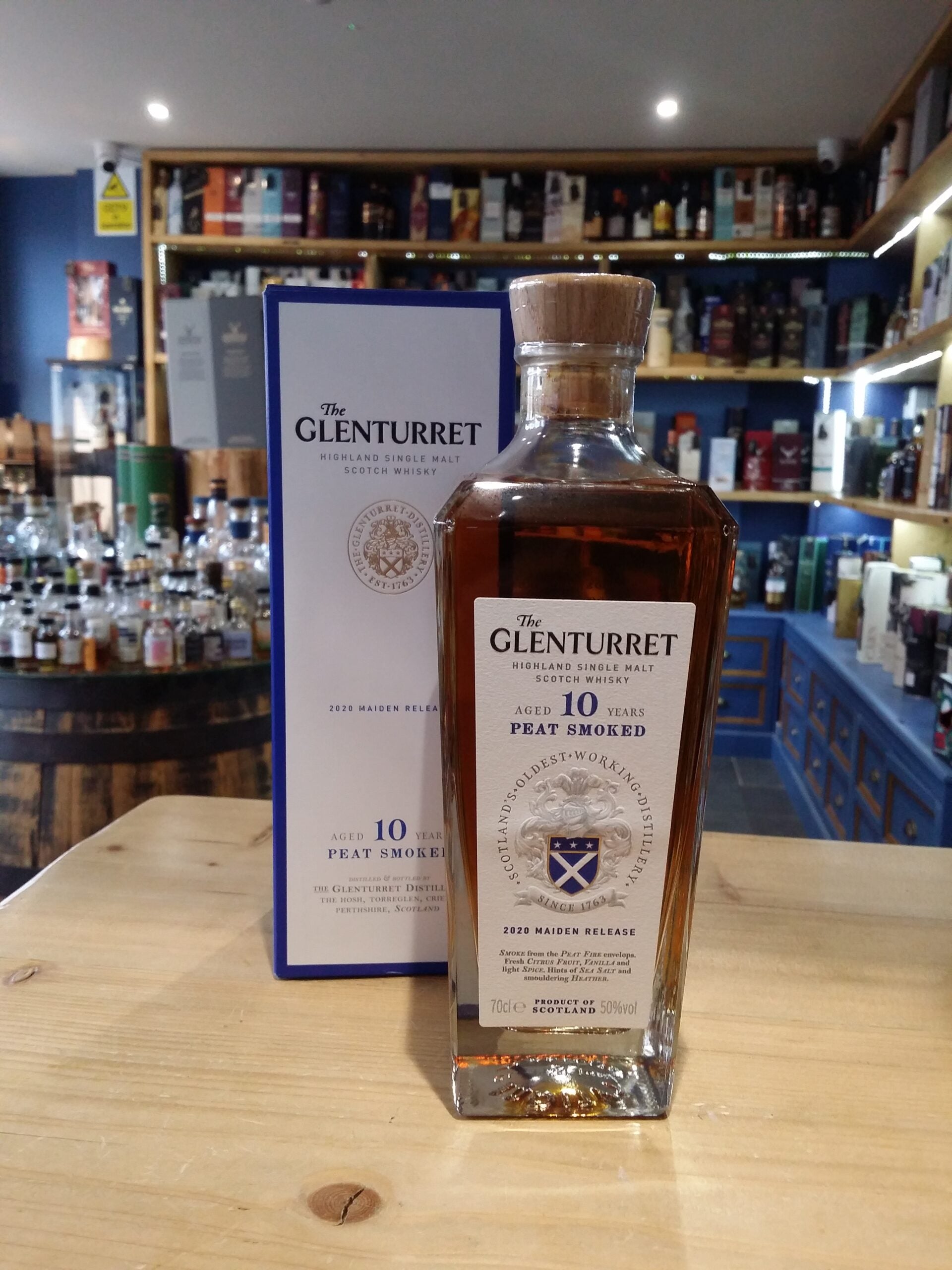 Glenturret Aged 10 Years Peat Smoked 2020 Maiden Release 70cl 50%