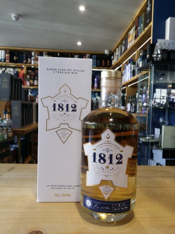 Portsmouth Distilley 1812 Single Cask Pot Still 3 Year Old Rum 70cl 43%