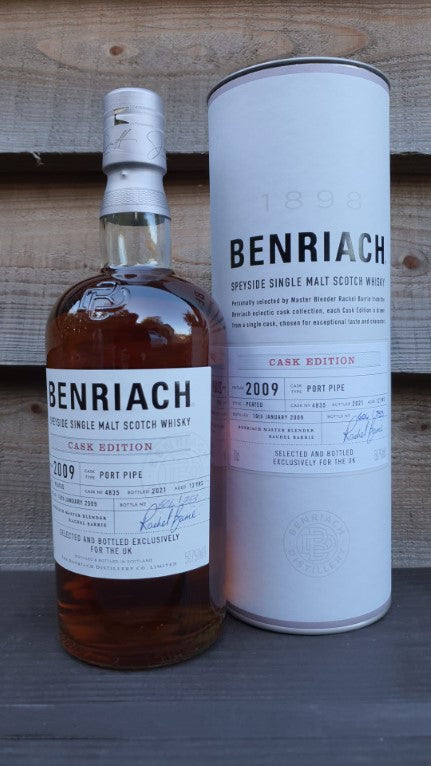 Benriach Cask Edition Aged 11 Years Peated Port Pipe Cask No 4833 70cl 60.8%