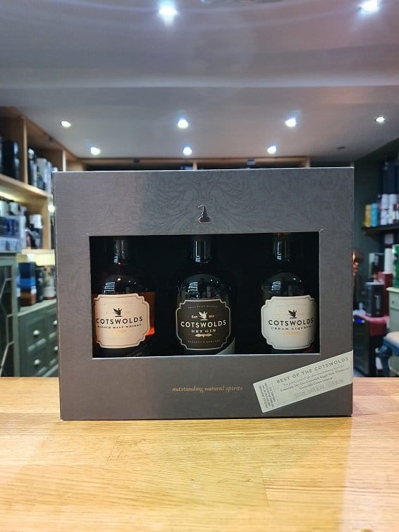 Cotswolds Trio Pack Whisky, Gin, Cream Liqueur 3 x 20cl