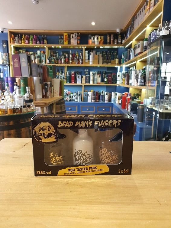 Dead Man's Fingers 3 x 5cl Rum Taster Pack, Spiced, Coffee and Coconut 37.5%