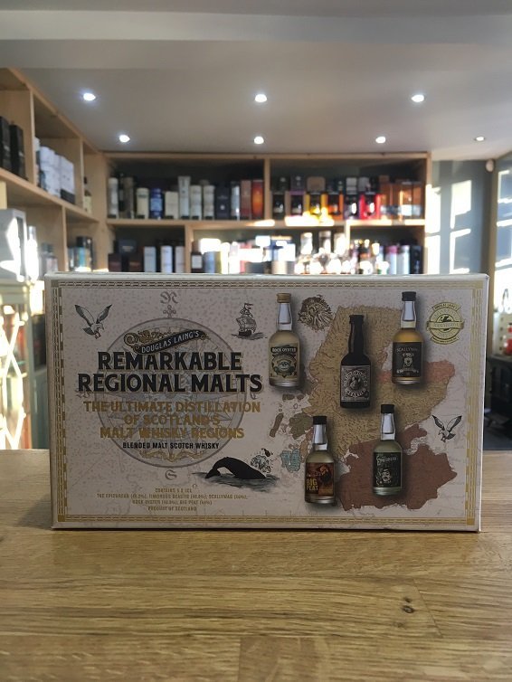 Douglas Laing's Regional Malt Gift Pack 5x5cl