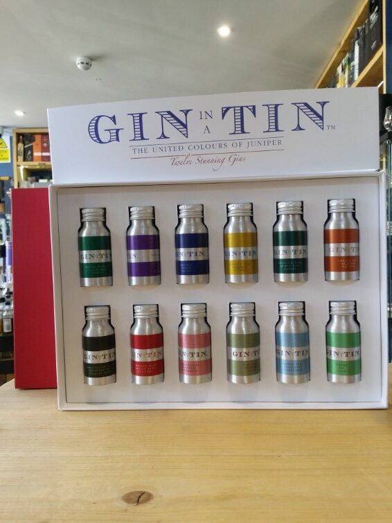 Gin in a Tin Miniature Gift Set 12 x 3.5cl  (Red Box)