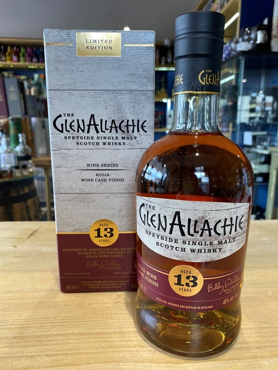 GlenAllachie 13 Year Old Rioja Wine Cask Finish 70cl 48%