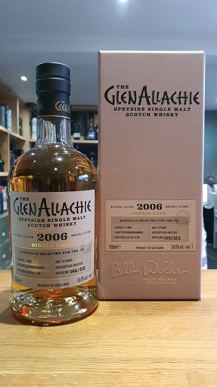 GlenAllachie Single Cask Bourbon Barrel 2006 Aged 13 Years 70cl 58.6%