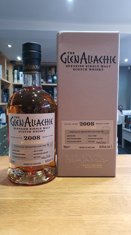 GlenAllachie Single Cask Rioja Barrel 2008 Aged 12 Years 70cl 56.6%