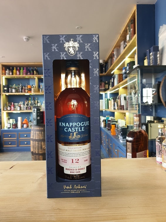 Knappogue Castle 12 Year Old Single Malt Whiskey Barolo Cask 70cl 46%