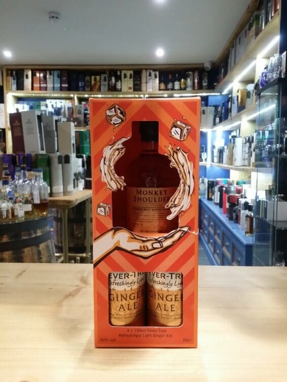 Monkey Shoulder Ginger Monkey Gift Pack 20cl 40%