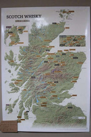 Scotch Whisky Collect and Scratch Map