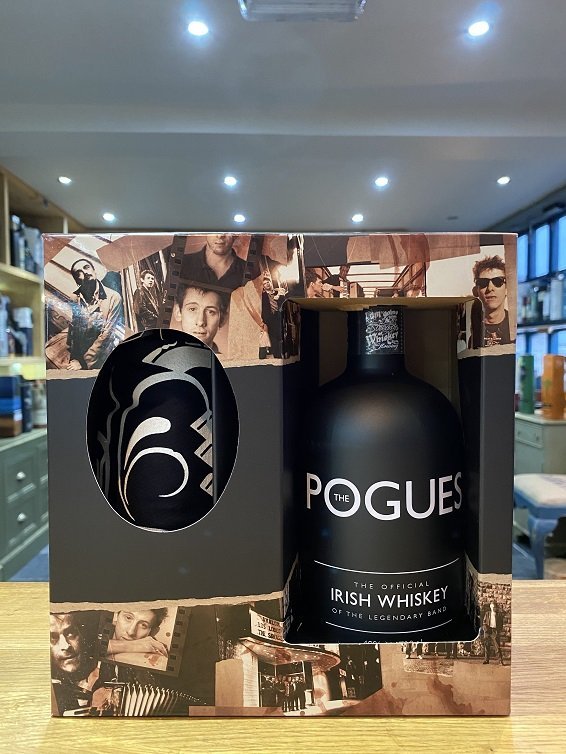 Pogues Irish Whiskey TShirt Gift Set 70cl 40%